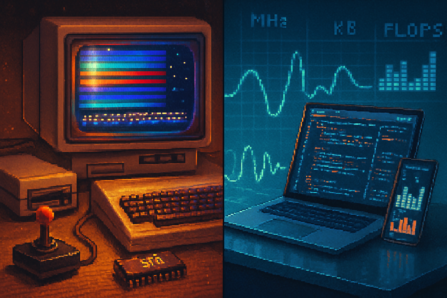The Commodore 64 vs. Modern Tech: Analyzing Performance in a Tech-Obsessed World