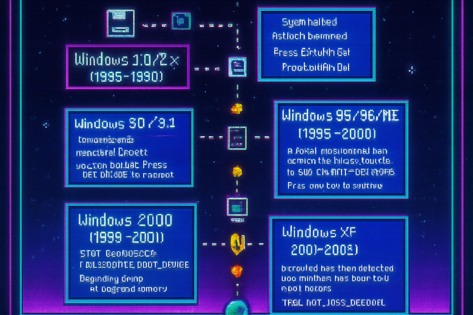 The Evolution of the Blue Screen of Death: A Comprehensive History