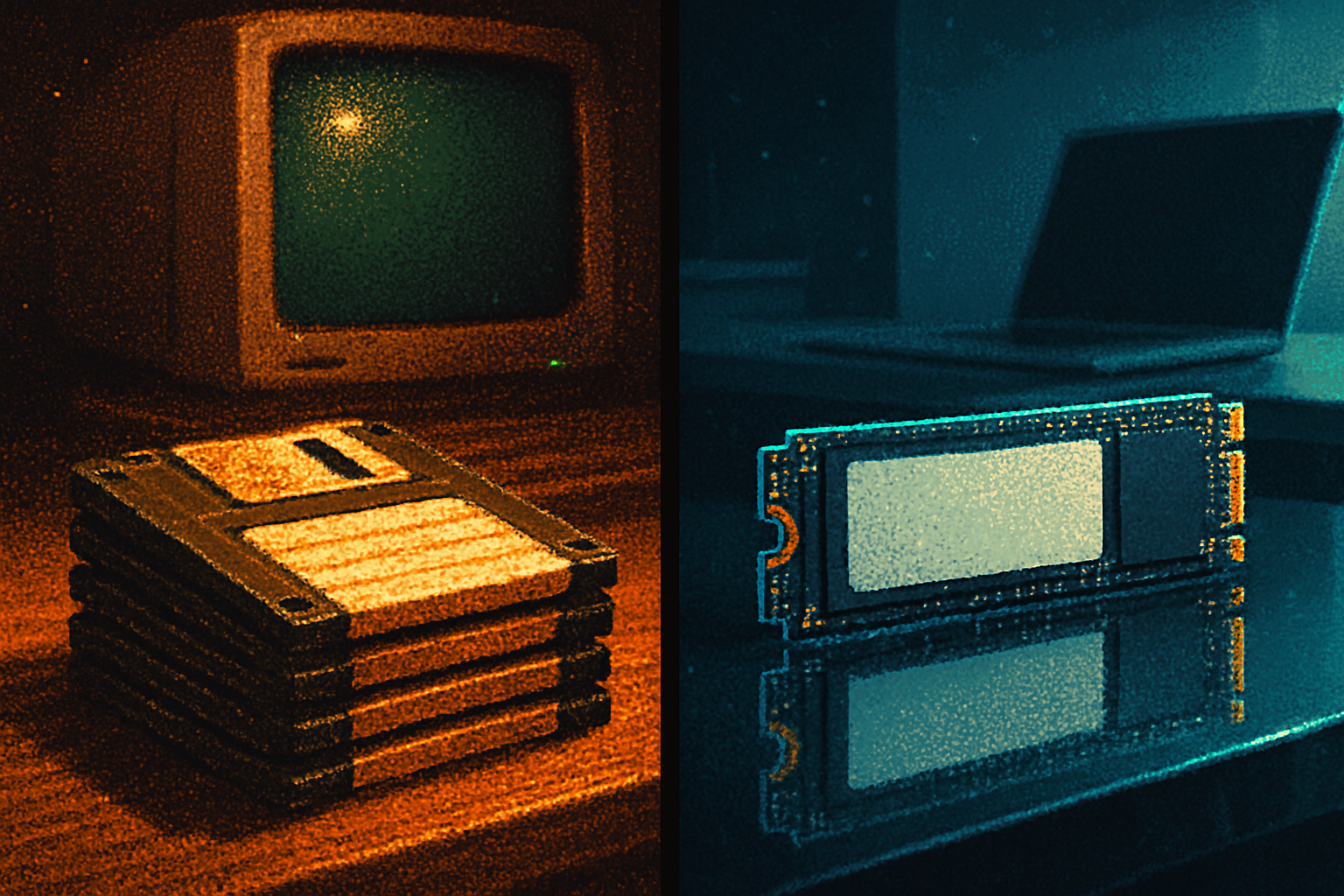 Floppy Disk Drives vs. SSDs: A Tech Showdown With a Historical Twist