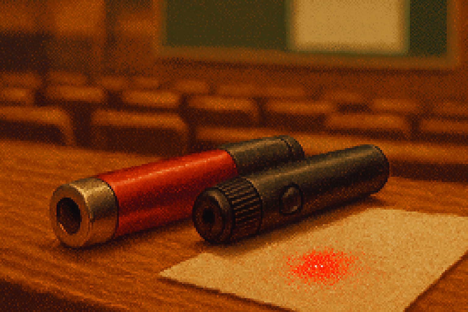 A stroll down the red-dot memory lane: how hulking HeNe pens and jittery diode pointers taught us about light, gave us theatrical power in lecture halls, and seeded technologies that run modern optics.